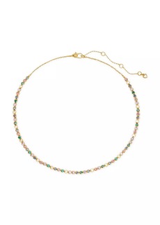 Kate Spade Goldtone & Cubic Zirconia Heart Tennis Necklace