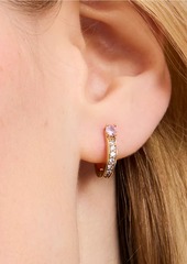 Kate Spade Goldtone & Cubic Zirconia Huggie Hoop Earrings