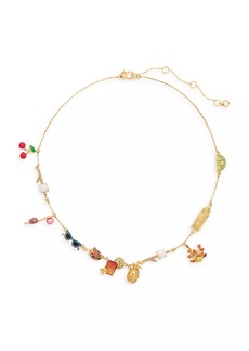 Kate Spade Goldtone & Mixed-Media Charm Necklace