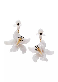 Kate Spade Goldtone & Mixed-Media Flower Drop Earrings