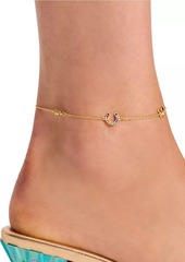 Kate Spade Goldtone, Cubic Zirconia & Glass Crystal Mixed-Motif Anklet