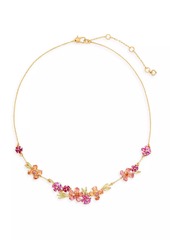 Kate Spade Goldtone, Cubic Zirconia & Glass Crystal Tropical Flower Necklace