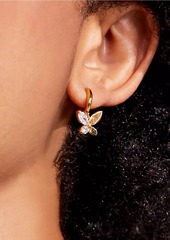 Kate Spade Goldtone, Cubic Zirconia & Mother-Of-Pearl Butterfly Drop Earrings