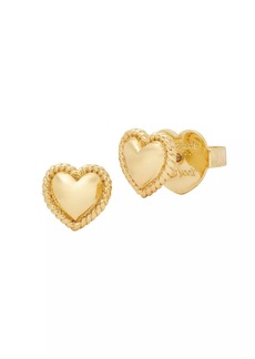 Kate Spade Goldtone Mini Heart Stud Earrings