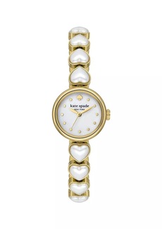 Kate Spade Goldtone Stainless Steel & Imitation Pearl Bracelet Watch/24MM
