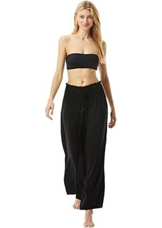Kate Spade Heart Buckle Wide Leg Cover-Up Pants