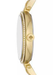 Kate Spade Holland Goldtone & Cubic Zirconia Bracelet Watch