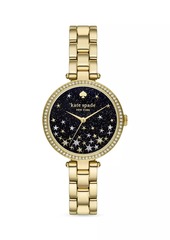 Kate Spade Holland Goldtone & Cubic Zirconia Bracelet Watch
