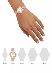 Kate Spade Holland Rose Goldtone & Pink Leather Watch