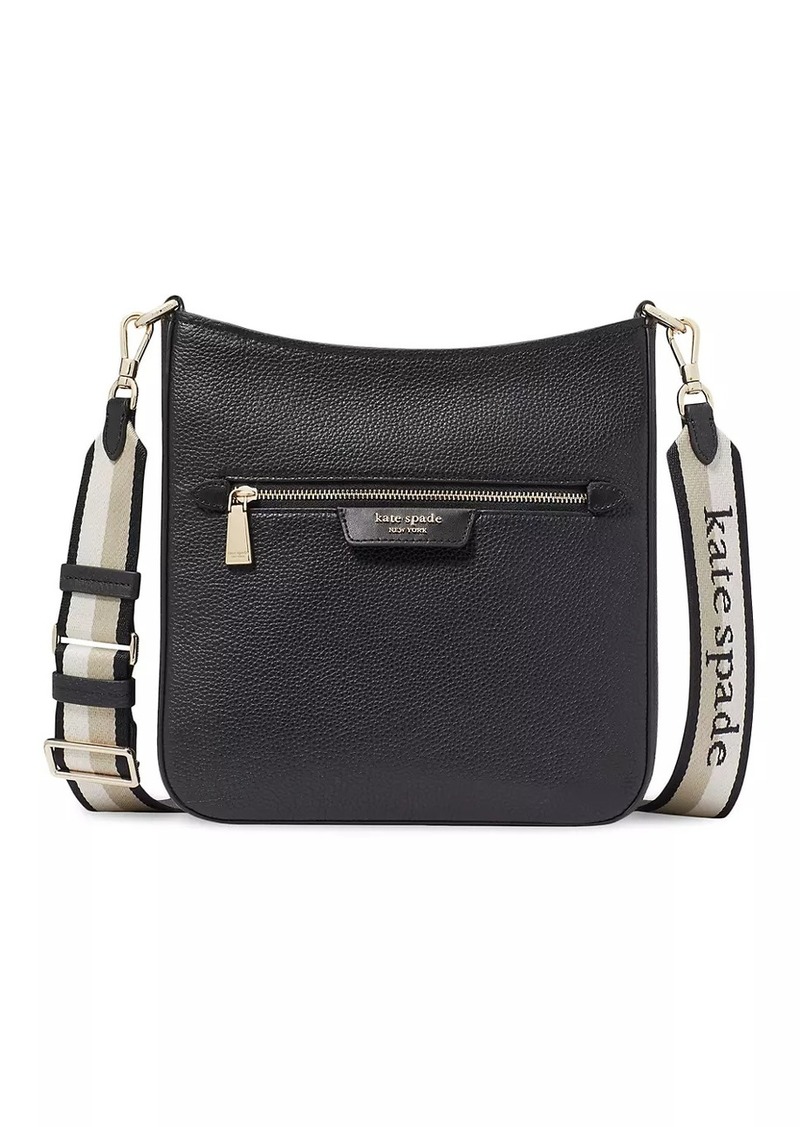 Kate Spade Hudson Leather Messenger Crossbody Bag