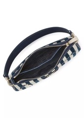 Kate Spade Hudson Striped Canvas & Leather Crossbody Bag