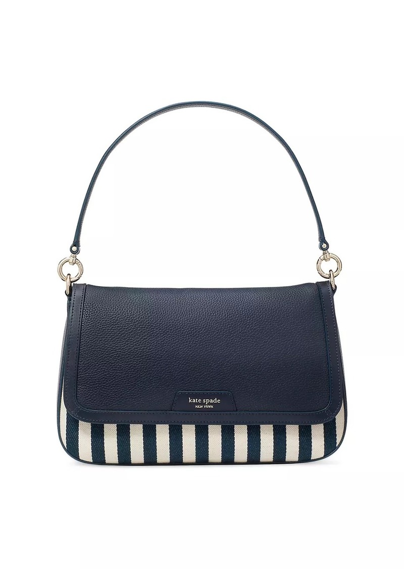 Kate Spade Hudson Striped Canvas Shoulder Bag