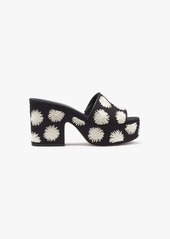 Kate Spade Ibiza Pom Pom Floral Sandals