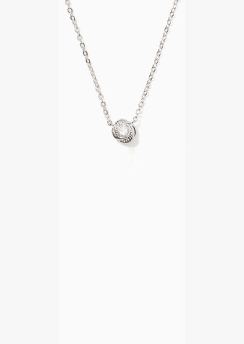 Kate Spade Infinity And Beyond Knot Mini Pendant Necklace