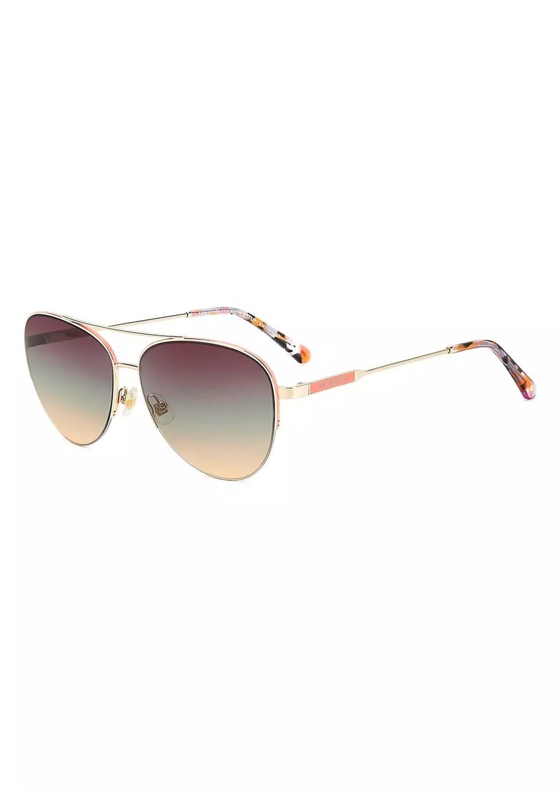 Kate Spade Janece 58MM Aviator Sunglasses