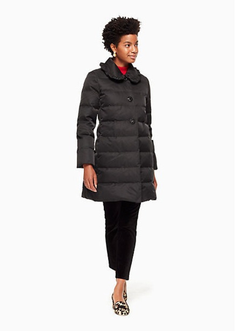 kate spade jewel button puffer coat