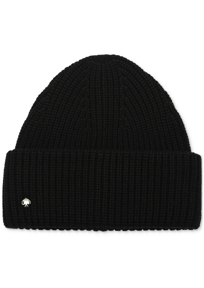 Kate Spade kate sapde new york Spade Cuff Beanie - Black