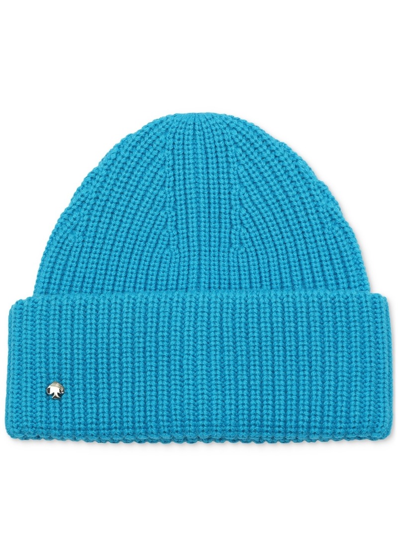 Kate Spade kate sapde new york Spade Cuff Beanie - Bright Cerulean