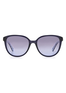 kate spade new york 54mm vienne gradient polarized cat eye sunglasses