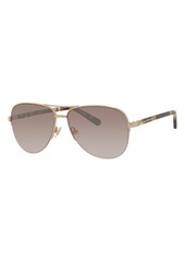Kate Spade New York 57mm Bethannos Aviator Sunglasses in Red Gold at Nordstrom Rack