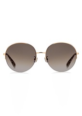 Kate Spade New York 59mm ellianafs round sunglasses in Red Gold/Brown Gradient at Nordstrom Rack