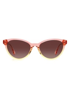 kate spade new york adeline 55mm gradient cat eye sunglasses