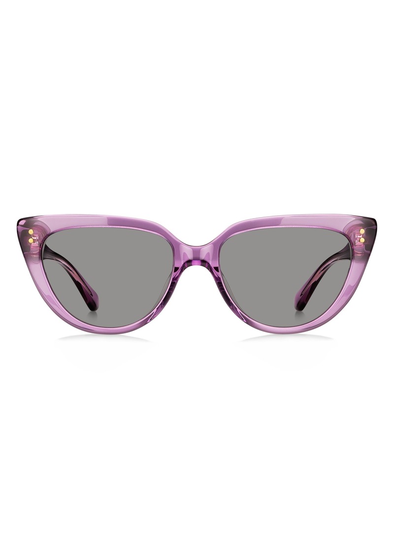Kate Spade New York Alijah 53mm Cat Eye Sunglasses in Violet/Grey at Nordstrom Rack