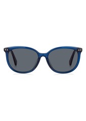 kate spade new york alina 55mm gradient cat eye sunglasses in Blue/Grey Blue at Nordstrom