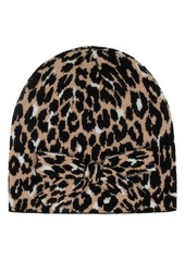 kate spade new york animal bow beanie in Natural at Nordstrom Rack