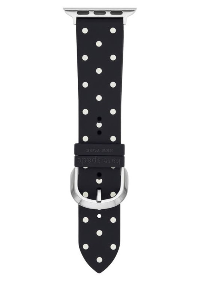 Kate Spade New York dot print 20mm silicone Apple Watch band
