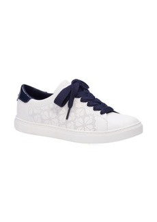 kate spade new york audrey sneaker in White/blazer Blue Leather at Nordstrom
