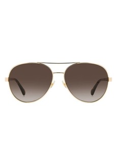 kate spade new york averie 58mm gradient aviator sunglasses