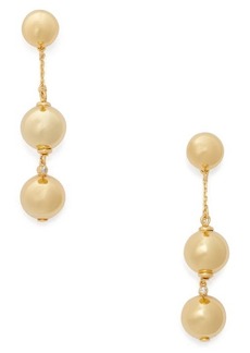 kate spade new york ball front/back linear earrings in Gold. at Nordstrom