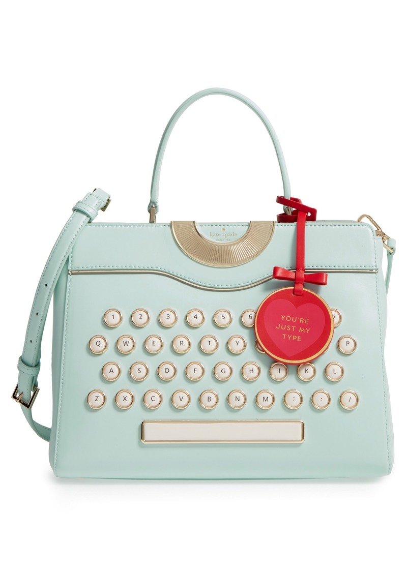 Kate Spade kate spade new york be mine - typewriter leather satchel |  Handbags