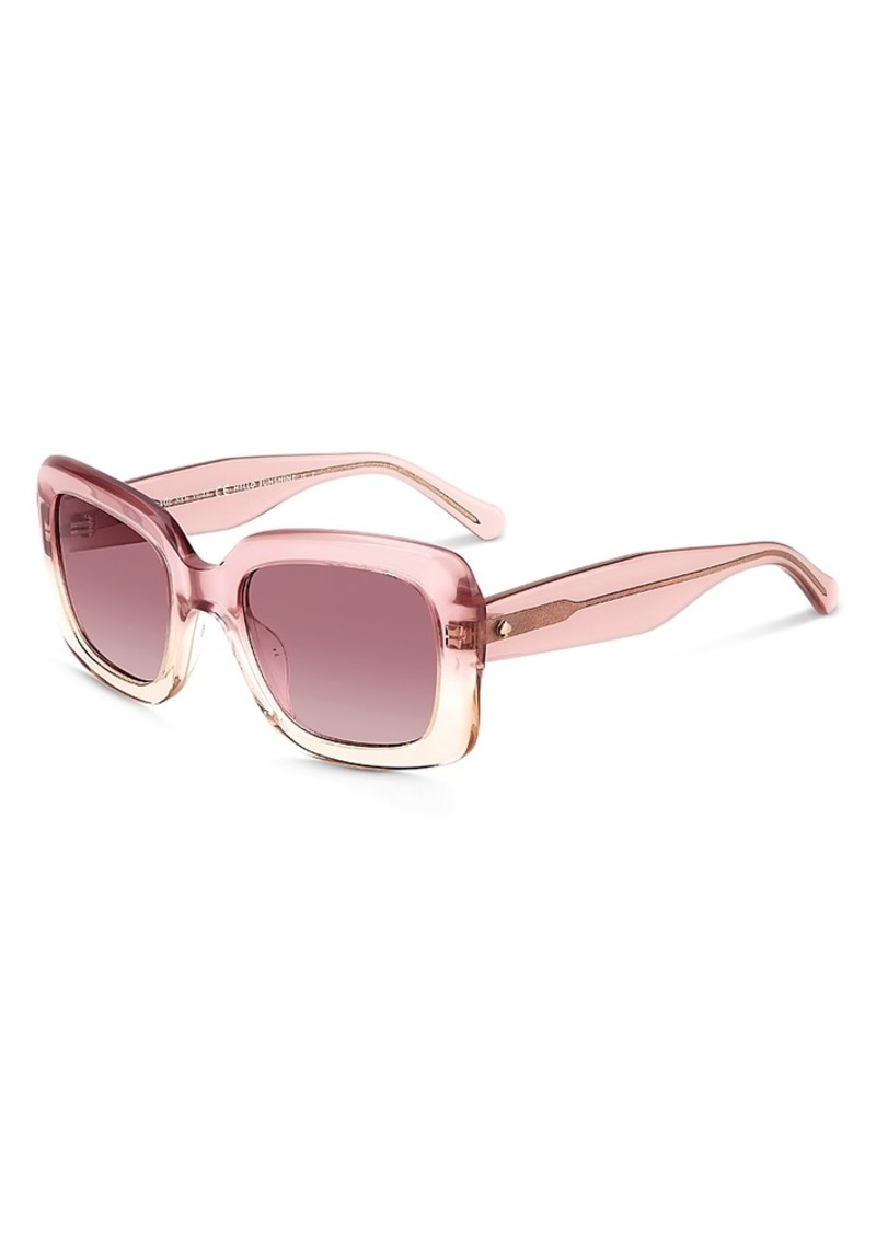 kate spade new york Bellamy Rectangular Sunglasses, 52mm