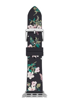 kate spade new york Black Floral Print Silicone Band for Apple Watch, 38mm & 40mm