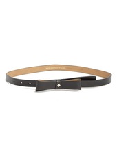 Kate Spade New York bow belt with spade in Rhododendron Grove /Pale Gold at Nordstrom Rack