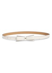 Kate Spade New York bow belt with spade in Rhododendron Grove /Pale Gold at Nordstrom Rack