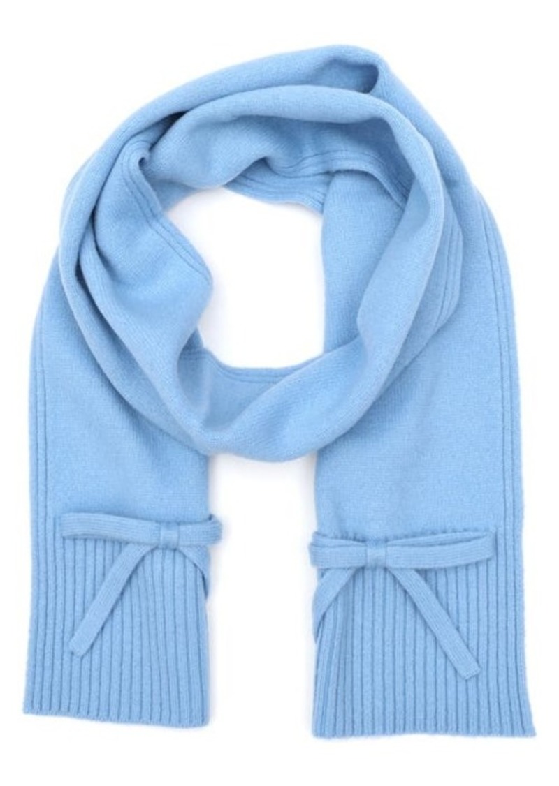 Kate Spade New York bow wool scarf