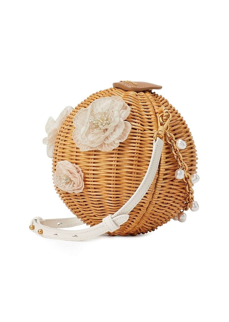 kate spade new york Bridal Embellished Wicker Bouquet Lantern Crossbody