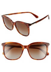 kate spade new york caylin 54mm polarized sunglasses in Brown at Nordstrom