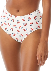 Kate Spade New York Cherry-Print High-Waist Bikini Bottoms Women's Swimsuit