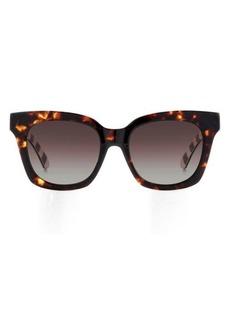 kate spade new york constance 53mm polarized gradient cat eye sunglasses