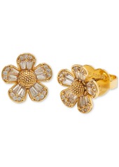 Kate Spade New York Cubic Zirconia Fleurette Stud Earrings - Clear/gold