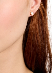 Kate Spade New York Cubic Zirconia Heart Mini Stud Earrings - Clear/Gold