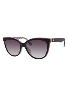 kate spade new york Daesha Cat Eye Sunglasses, 56mm