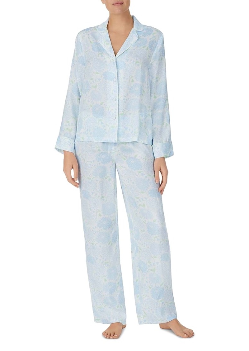 kate spade new york Dahlias Printed Long Sleeve Pajama Set
