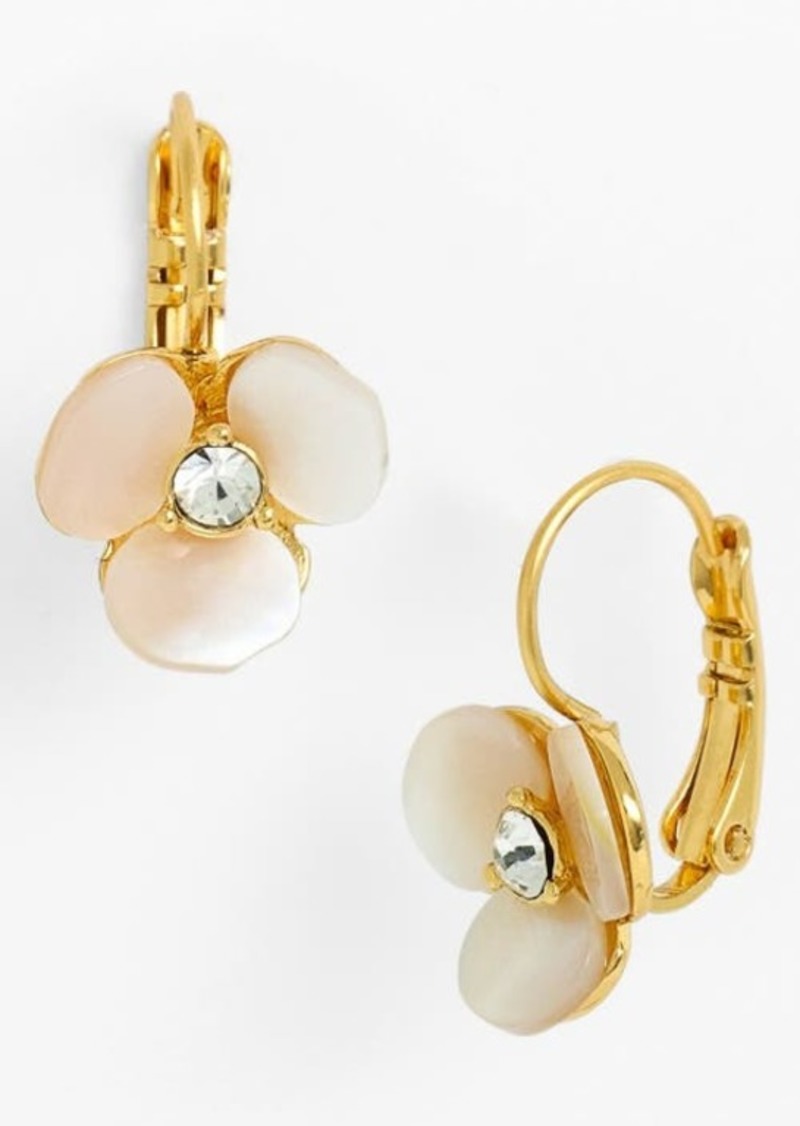 Kate Spade New York disco pansy drop earrings