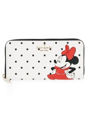 Kate Spade New York disney large leather continental wallet in White Multi at Nordstrom Rack