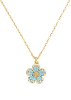 Kate Spade New York fleurette cubic zirconia pendant necklace